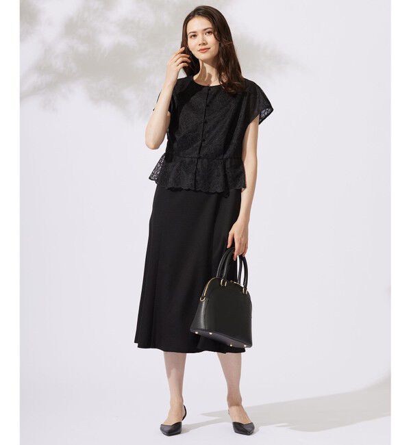 自由区「【カタログ掲載・洗える】レースブラウスコンビ ワンピース」|ワンピース|