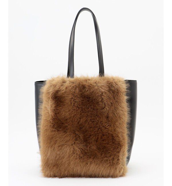 自由区「【カタログ掲載】ファーコンビ トートバッグ」|トートバッグ|