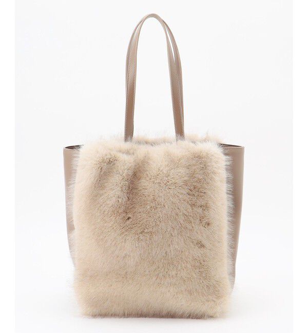 自由区「【カタログ掲載】ファーコンビ トートバッグ」|トートバッグ|