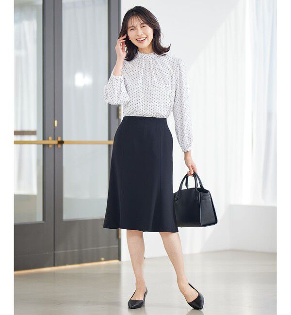 23区「【セットアップ対応】トリアセダブルジョーゼット スカート」|スカート|