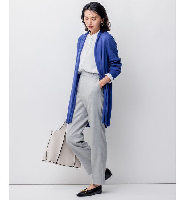 23区「クリアウールサキソニー テーパードパンツ」|その他|