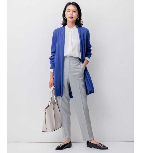 23区「クリアウールサキソニー テーパードパンツ」|その他|