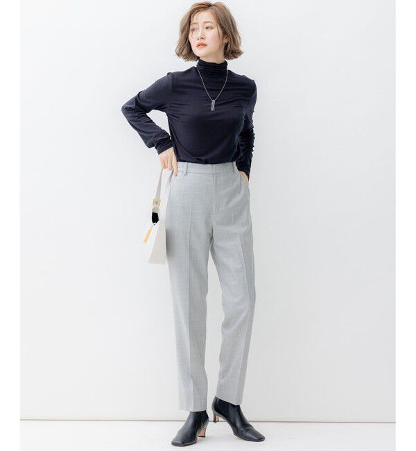 23区「クリアウールサキソニー テーパードパンツ」|その他|