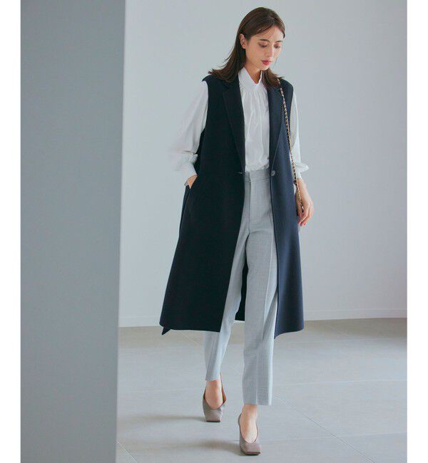 23区「クリアウールサキソニー テーパードパンツ」|その他|