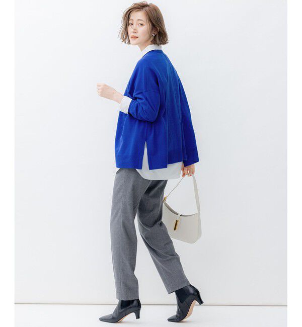 23区「クリアウールサキソニー テーパードパンツ」|その他|