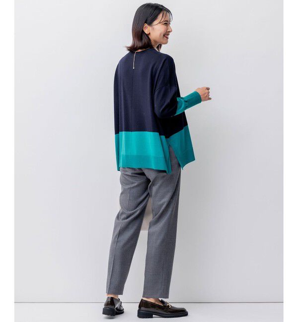 23区「クリアウールサキソニー テーパードパンツ」|その他|