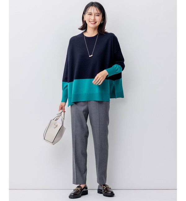 23区「クリアウールサキソニー テーパードパンツ」|その他|