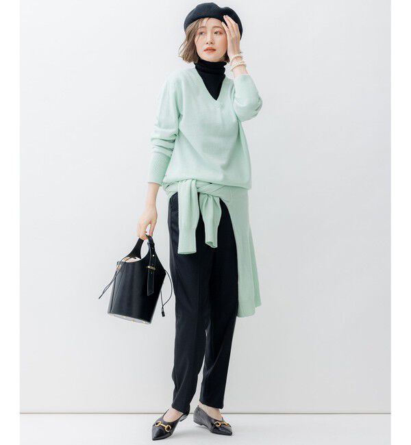 23区「クリアウールサキソニー テーパードパンツ」|その他|