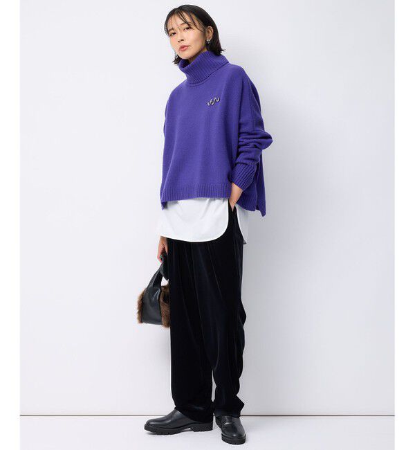 23区「クリアウールサキソニー テーパードパンツ」|その他|