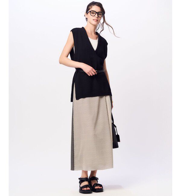 23区「【洗える】ジオメトリックパネルプリント スカート」|スカート|