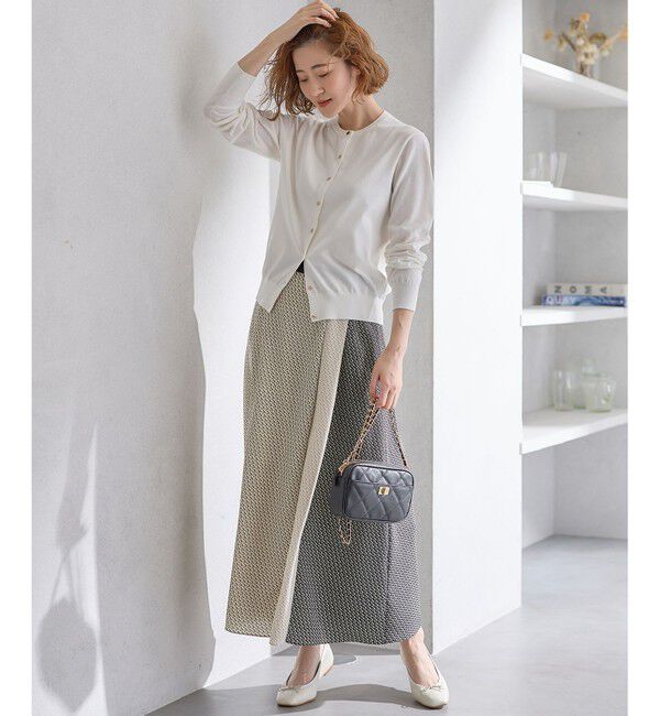 23区「【洗える】ジオメトリックパネルプリント スカート」|スカート|