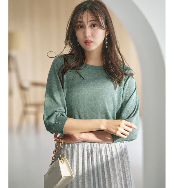 ANY SIS「【洗える】ラメ プルオーバー」|ニット・セーター|