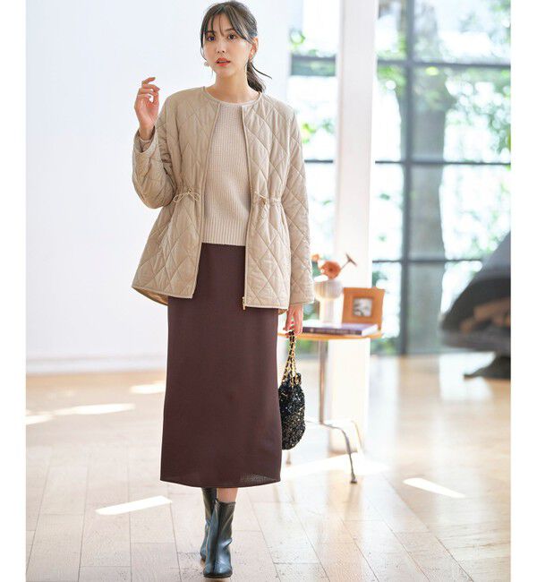 any SiS「【洗える】ダルサテンナロー スカート」|スカート|