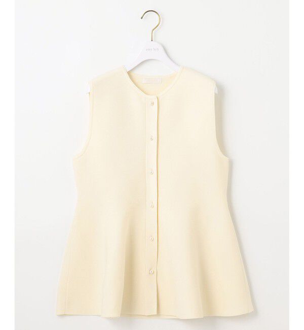 any SiS「【洗える】ペプラムニット ジレ」|ニット・セーター|