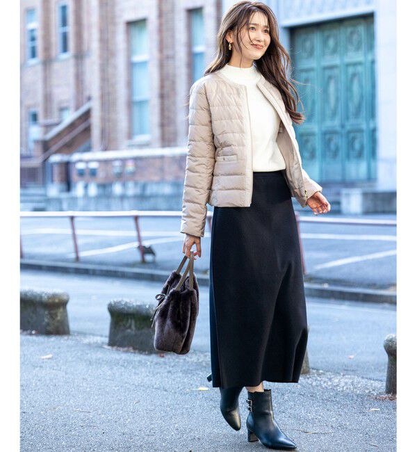 ANY SIS「CICA加工 ニット タイト スカート」|スカート|