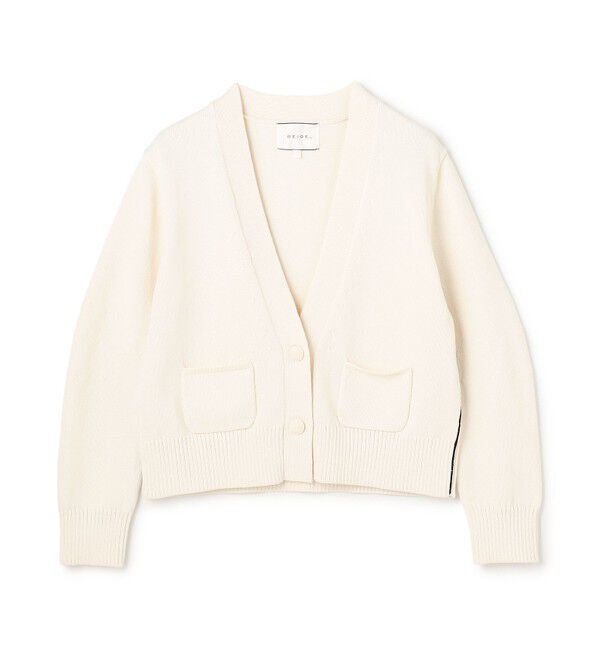 BEIGE,「HELIODOR / マリンボタンクロップドカーディガン」|ニット・セーター|