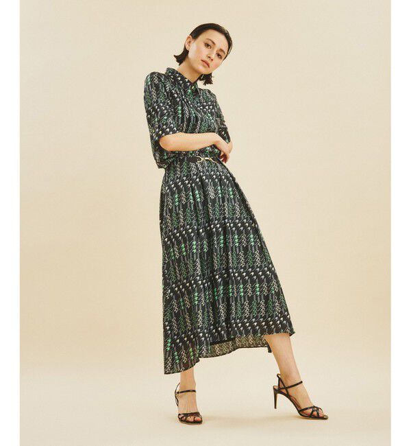 Grace Class「チドリプリントフレアスカート」|スカート|