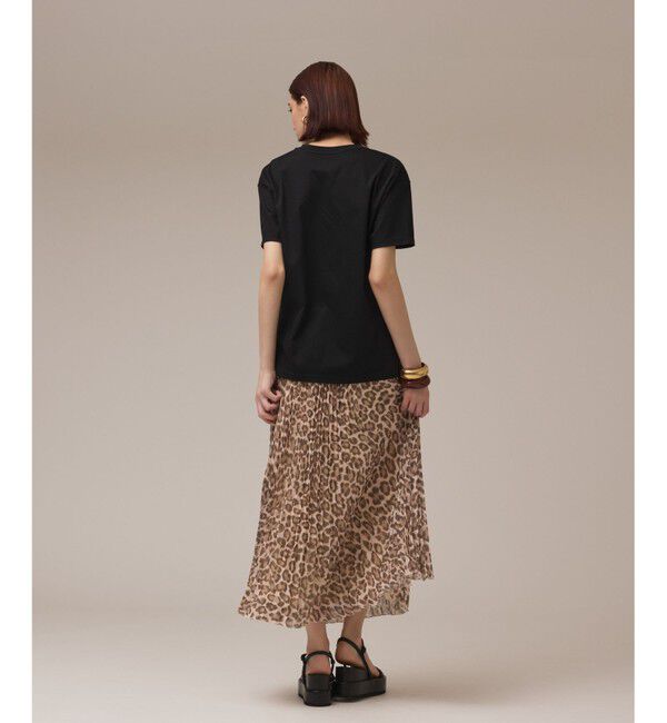 Diagram「ヒョウ柄ロングプリーツスカート」|スカート|