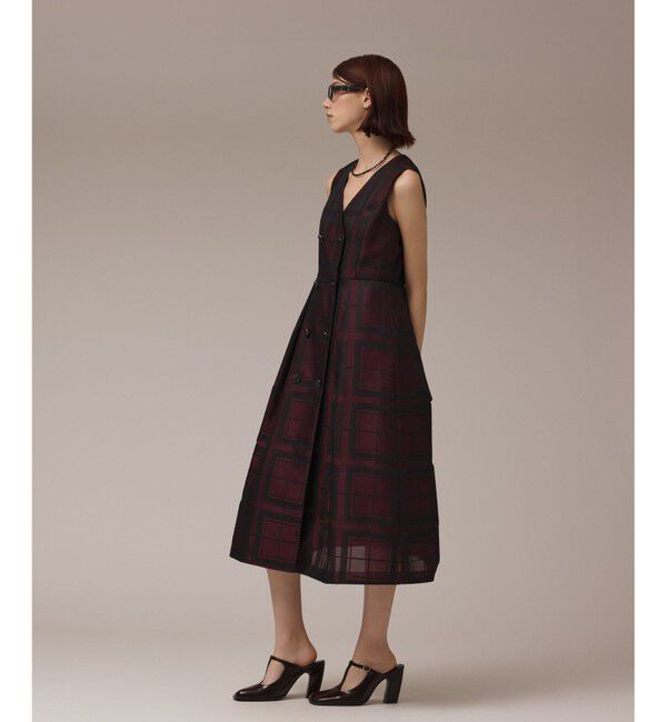 GRACE CONTINENTAL「シャドーチェックワンピース」|ワンピース|