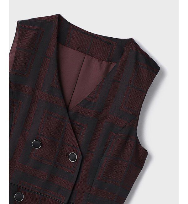 GRACE CONTINENTAL「シャドーチェックワンピース」|ワンピース|