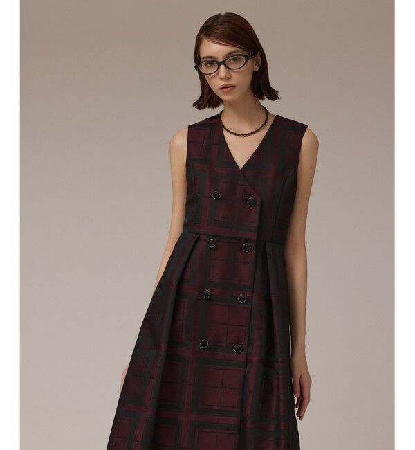 GRACE CONTINENTAL「シャドーチェックワンピース」|ワンピース|