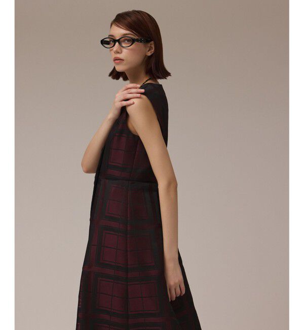 GRACE CONTINENTAL「シャドーチェックワンピース」|ワンピース|