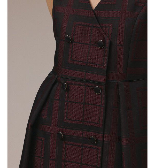 GRACE CONTINENTAL「シャドーチェックワンピース」|ワンピース|