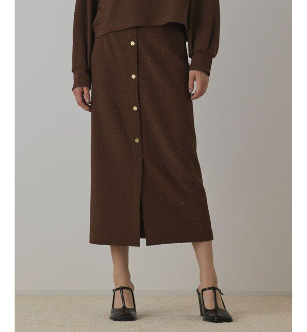 Diagram「ラメカットスカート」|スカート|ブラウン