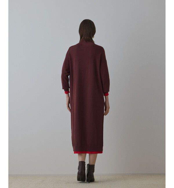 Diagram「バイカラーストレートニットワンピース」|ワンピース|