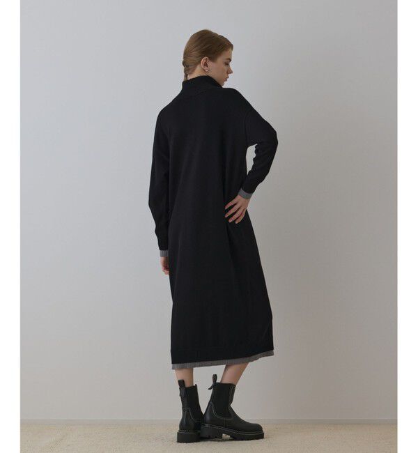 Diagram「バイカラーストレートニットワンピース」|ワンピース|