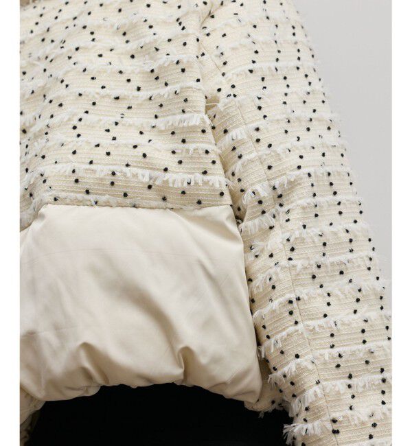 GRACE CONTINENTAL「ツイードダウンジャケット」|ダウン|