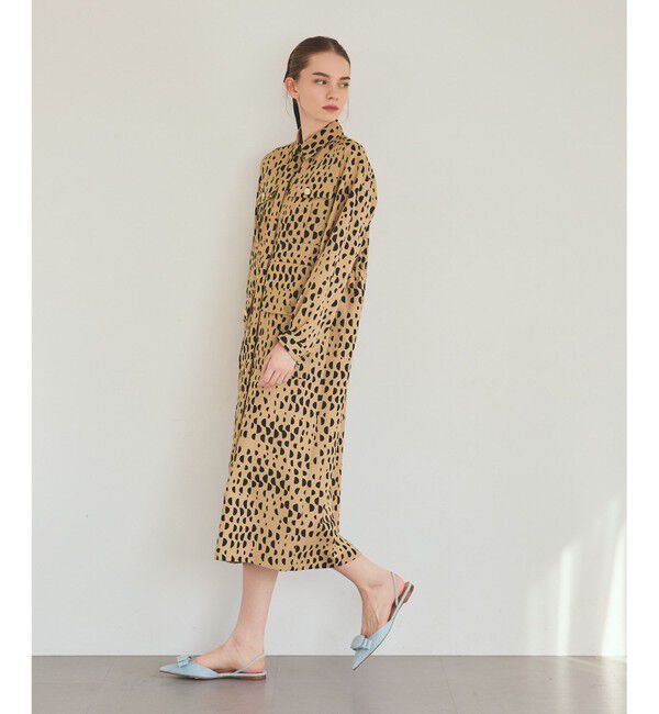 Grace Class「ハーフドットミリタリーワンピース」|ワンピース|