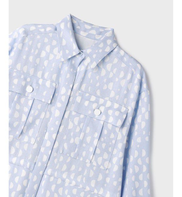 Grace Class「ハーフドットミリタリーワンピース」|ワンピース|