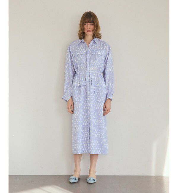 Grace Class「ハーフドットミリタリーワンピース」|ワンピース|