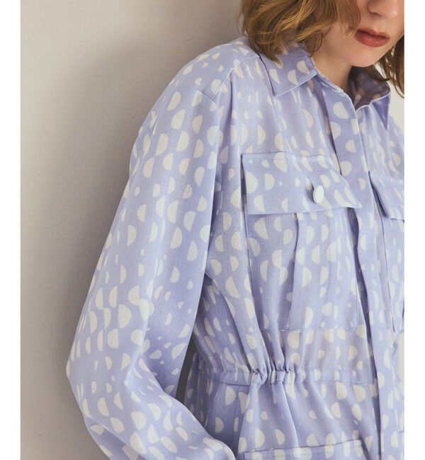 Grace Class「ハーフドットミリタリーワンピース」|ワンピース|