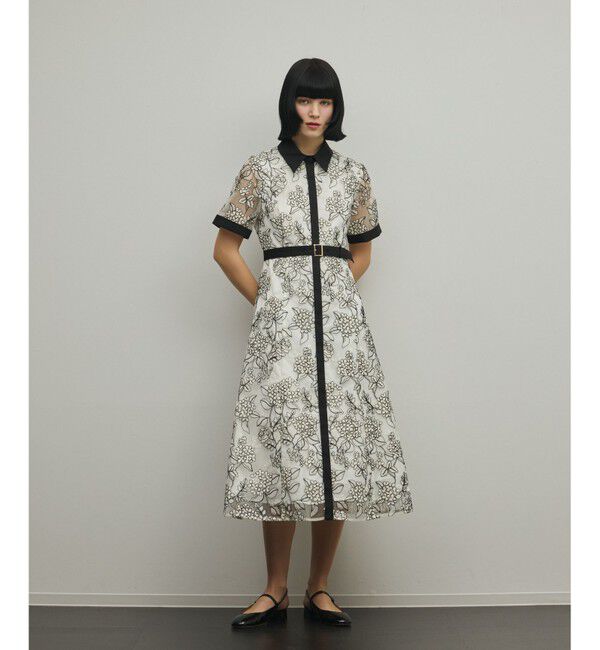 GRACE CONTINENTAL「フラワーコード刺繍ワンピース」|ワンピース|キナリ