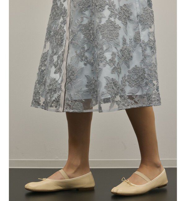 GRACE CONTINENTAL「フラワーコード刺繍ワンピース」|ワンピース|