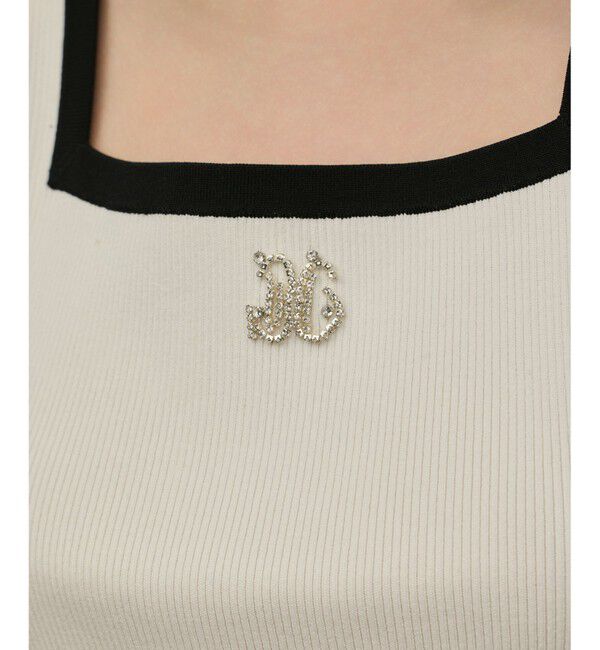 GRACE CONTINENTAL「バイカラーリブニットノースリーブ」|その他|