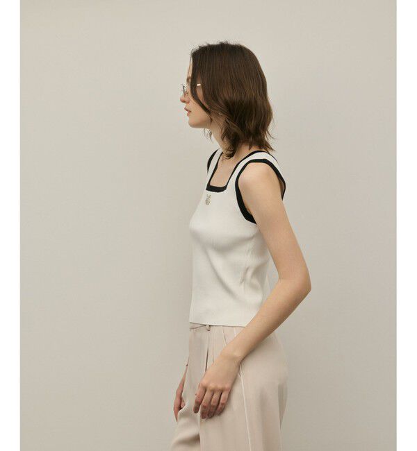 GRACE CONTINENTAL「バイカラーリブニットノースリーブ」|その他|