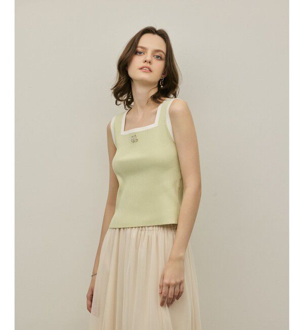 GRACE CONTINENTAL「バイカラーリブニットノースリーブ」|その他|ﾗｲﾄｸﾞﾘ