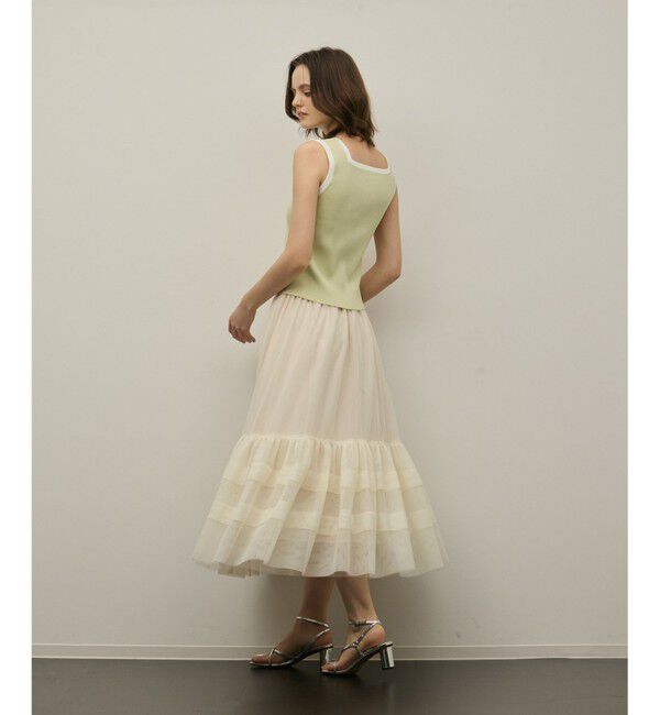 GRACE CONTINENTAL「バイカラーリブニットノースリーブ」|その他|