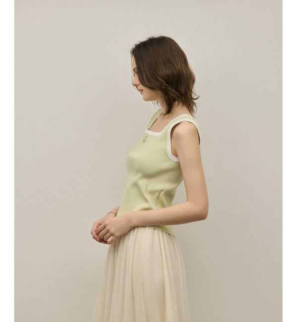 GRACE CONTINENTAL「バイカラーリブニットノースリーブ」|その他|