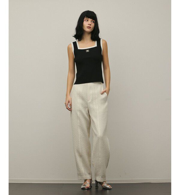 GRACE CONTINENTAL「バイカラーリブニットノースリーブ」|その他|