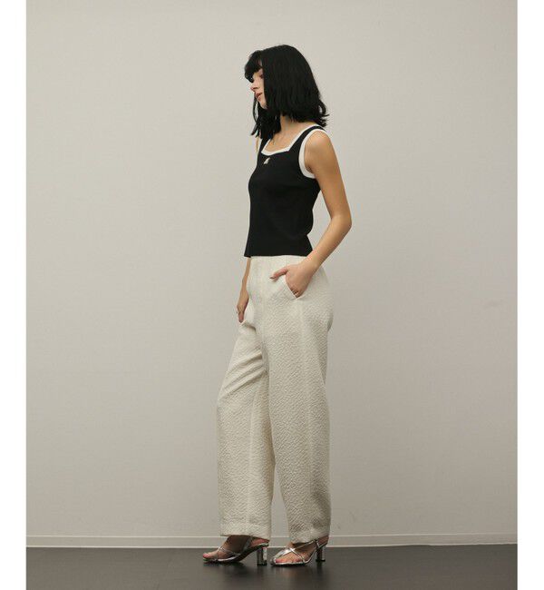 GRACE CONTINENTAL「バイカラーリブニットノースリーブ」|その他|