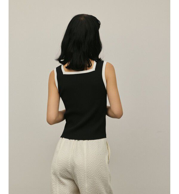 GRACE CONTINENTAL「バイカラーリブニットノースリーブ」|その他|