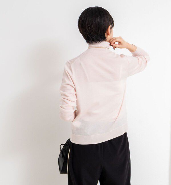 NOLLEY'S sophi「《手洗い可能》18Gウール100%ハイネックプルオーバー」|ニット・セーター|