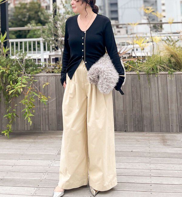 NOLLEY'S「MY STANDARD ウォッシャブルリブカーディガン」|カーディガン|