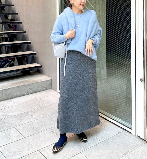 NOLLEY'S sophi「カシミヤ混ヘアリーVネックカーディガン」|カーディガン|