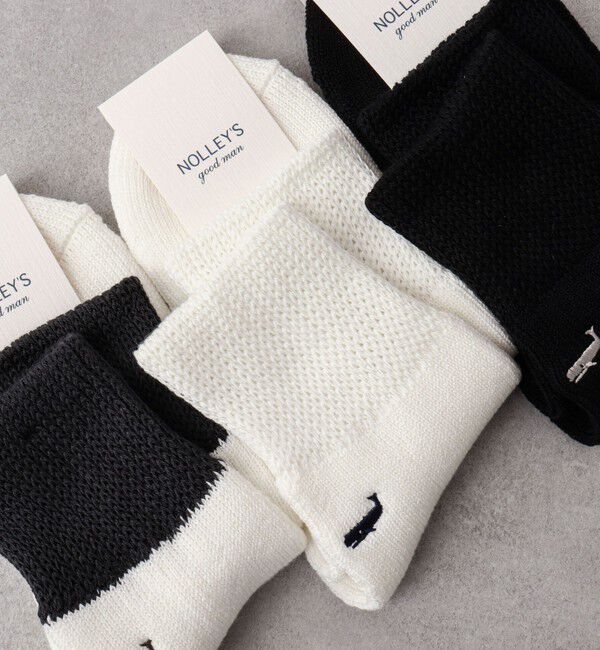 NOLLEY'S goodman「別注クジラクォーターパイルソックス」|ソックス|オフホワイト