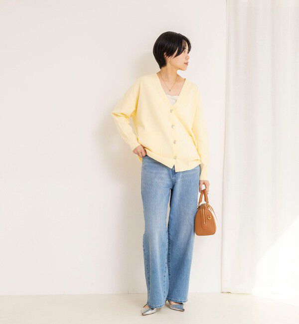 NOLLEY'S sophi「【一部WEB限定カラー】《手洗い可能》スムース編みVネックカーディガン」|カーディガン|